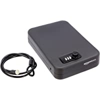 Amazon Basics - Caja fuerte portátil- cerradura de combinación- grande